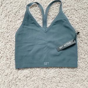 Set Active Sports Bra | Steel Grey | S | NWT